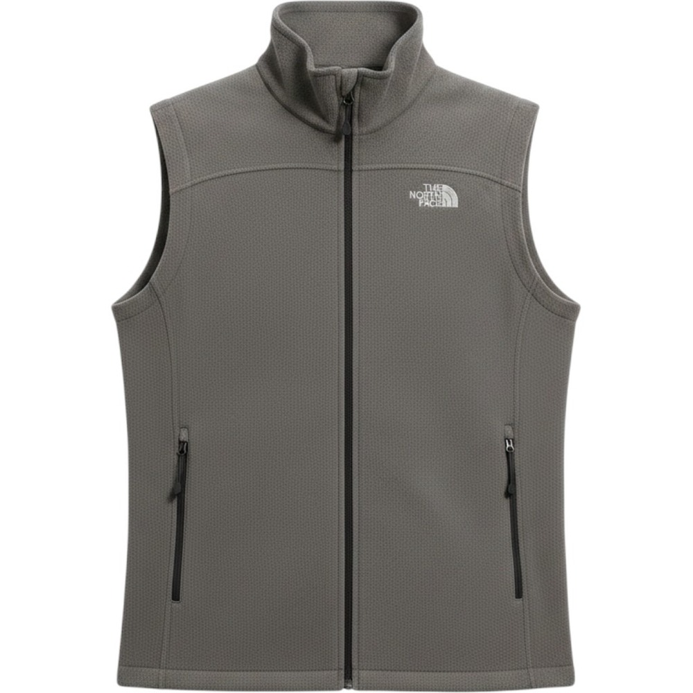 The North Face Mens Gray Fleece Vest Full Zip T325 T725 ANKW F11 Large